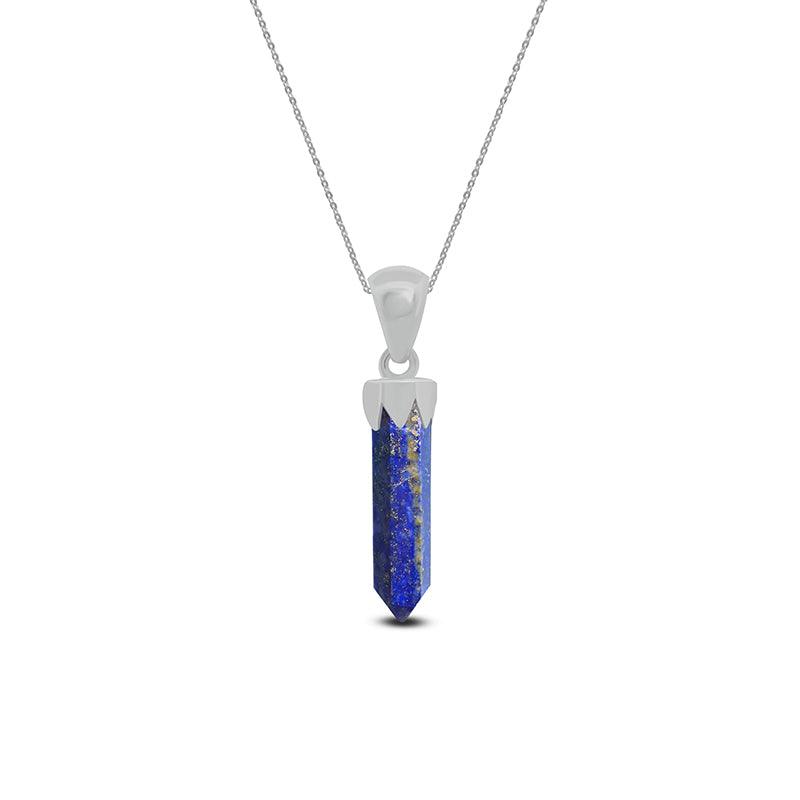 Sterling Silver Crystal Point Necklace